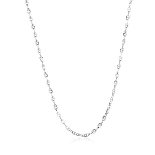 Gold Supreme (3DG Jewelery) platinum PT950 Japanese letter chain simple clavicle chain as a gift for girlfriend Priced by the gram 43cm-2.10g (including labor cost 128 yuan)