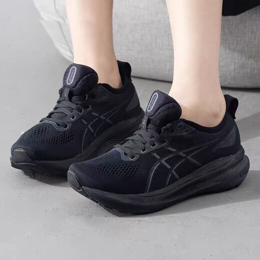 ASICS亚瑟士GEL-KAYANO31稳定支撑跑鞋 女鞋通勤跑步训练透气运动鞋 1012B671-001-黑武士-D宽楦 39 鞋码偏小,请买大半码