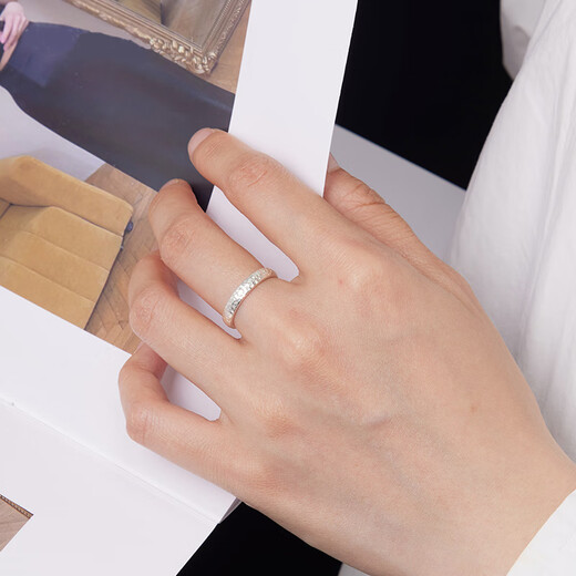 Only double Danzao original sterling silver couple rings cold style ring gold men's ring retro tail ring for girlfriend, no phase, silver single