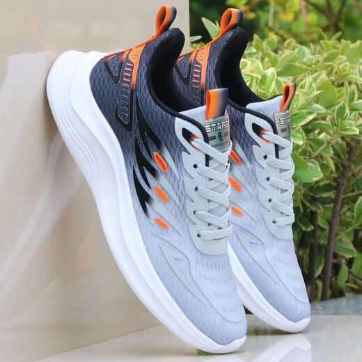 Ajop Light Luxury Brand Men's Shoes 2025 Летние новые кроссовки мужская ледяная шелк