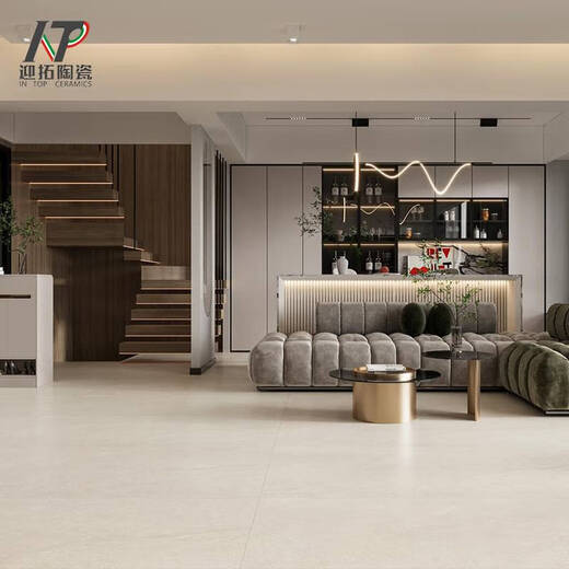 倪之尔模具干粒面瓷砖600x1200哑光砂岩仿古砖餐厅商场酒店防滑耐磨 IT15051_750x1500mm