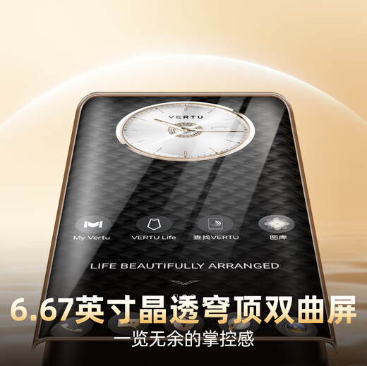 VERTU【历史底价 下单省万元】威图纬图奢品加密手机METAVERTU双曲屏AI智能体手机大模型5G商务礼物补贴 墨玉黑小牛皮-京仓发货 12GB+512GB