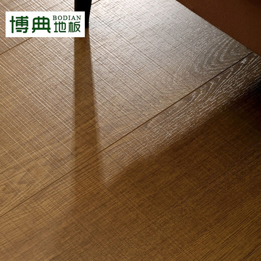 BODIAN ENF-grade environmentally friendly new three-layer solid wood composite floor, household ground heater wear-resistant solid wood three-layer wood floor BD autumn dew T3 15MM thick