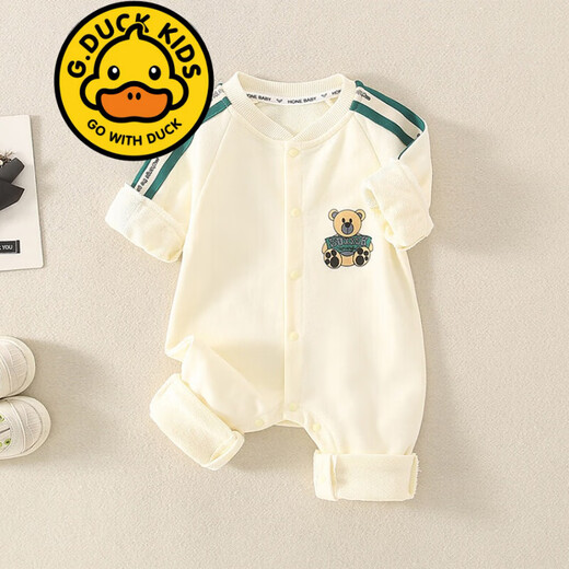 G.Duckkids Marke Baby Kleidung neue Herbstkleidung neue Baby Kleidung Langarm süßer Baby Jumpsuit Crawler Frühling und Herbststil 6221 Blau 80 cm