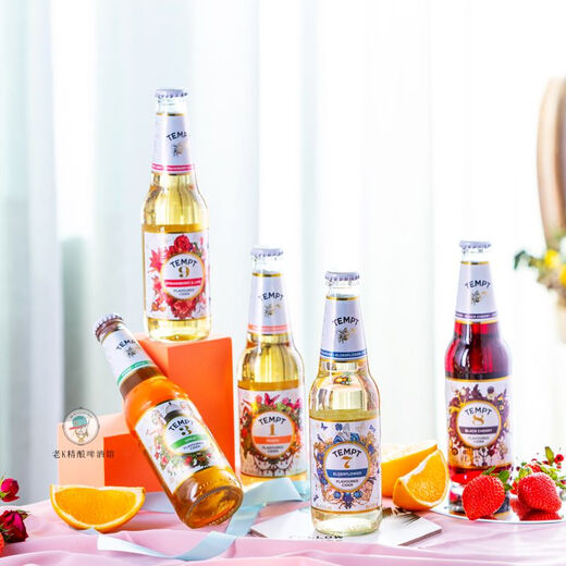 Tentation (TEMPT) Tentation domestique n ° 7 TEMPT N ° 7 Elderberry No. 13789 Girls Fruit Wine and Fruit Beer Craft Beer 4-5 bouteilles Temptation n ° 7 5 Bouteilles + ouvre-bouteille [domestique]