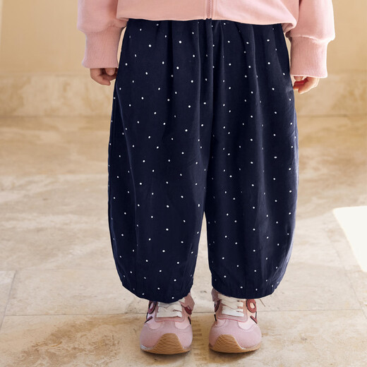 Luson [gekämmte Baumwolle] Little Obao Okids Kinderkleidung Baby Casual Polka Dot Wide -Bein Hosen Frauen 2025 Herbst Girls Straight Hosen