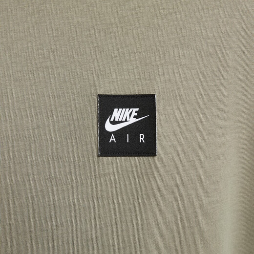 Nike men's loose T-shirt for autumn new cotton knitted soft and comfortable official NIKE AIR HQ9249 320 light green gray XL