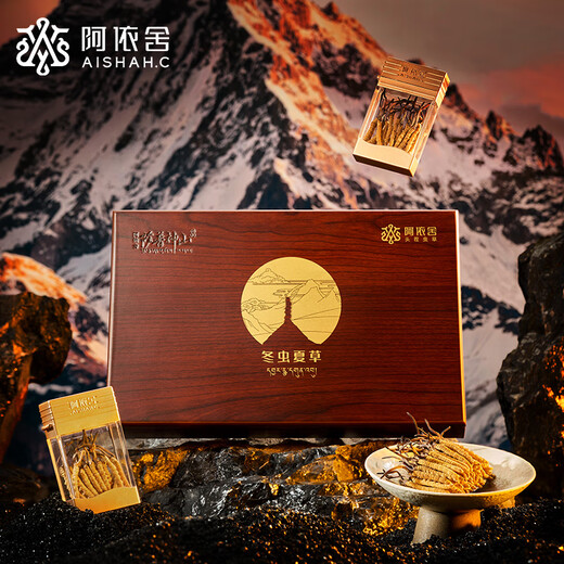 Ayishe [Naru, Tibet] Authentique Wild Cordyceps Sinensis Nouveaux cordons séchés Cordyceps haut de gamme Boîte cadeau nourrissante haut de gamme [Sélectionné Tibet Wild] 5 Roots / G 10g Box Box Box