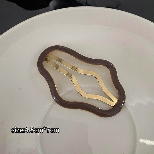 Manfuyu cloud hair clip high-end hollow broken hair bb clip forehead bangs female side clip hairpin hair clip for the back of children's head cloud side clip random 2 pieces