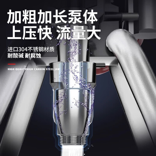 DELIXI ELECTRIC plunger sprayer high pressure pneumatic paint coating latex paint electric multi-functional pneumatic paint sprayer DLX-1098 lengthened bold pump double gun