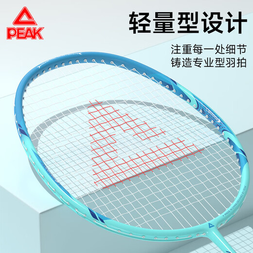 匹克羽毛球拍对拍专业级碳复合超轻耐打成人儿童套装双拍1913PRO蓝粉