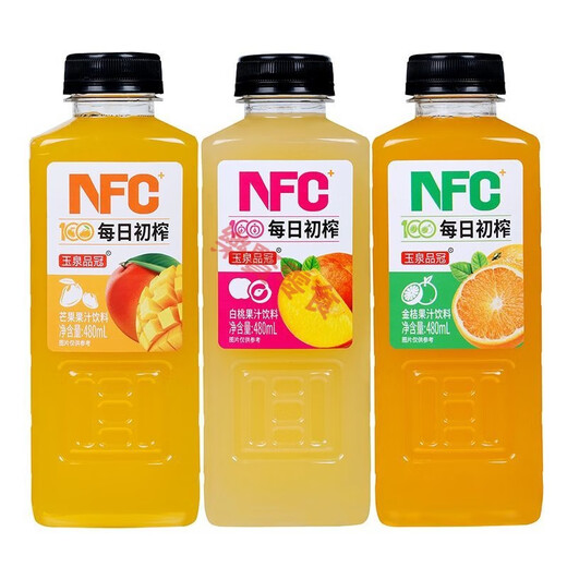 【3883人好评】网红果味饮料整箱批发10nfc果汁浓缩芒果汁橙汁健 NFC白桃味 15瓶整箱装