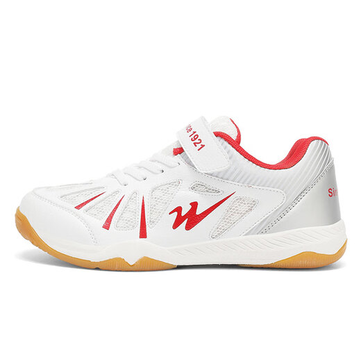 
Double Star Badminton Shoes Children's 6-13-year-old boys and girls professional summer breathable competition sports shoes for youth table tennis shoes white red 31