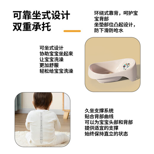 奔麦婴儿洗澡盆浴盆宝宝沐浴盆儿童洗澡桶可坐可躺家用新生儿洗澡用品 【＋电动花洒】欧碧绿