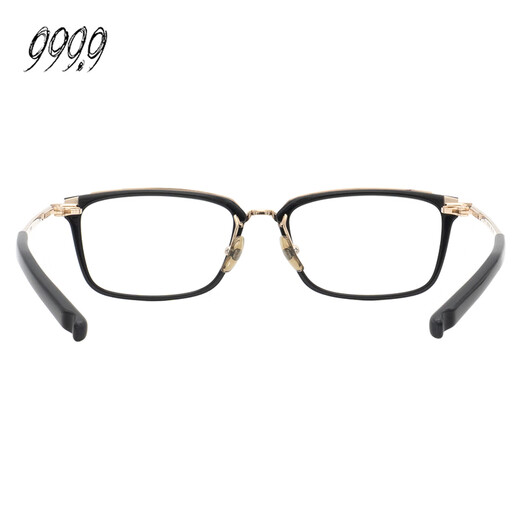 
FOUR NINES999.9 glasses frame for men's classic myopia glasses frame M-114 9901 black and gold
