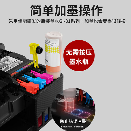 Canon (Canon) 3810 Original Tintenversorgungsbehälter Farbe Inkjet Haushaltskopie kleiner Drucker G3830 [Auspacken und nicht unterstützende Rückkehr] 3-in-1 doppelseitige Version G3890 Originalpaket One eins