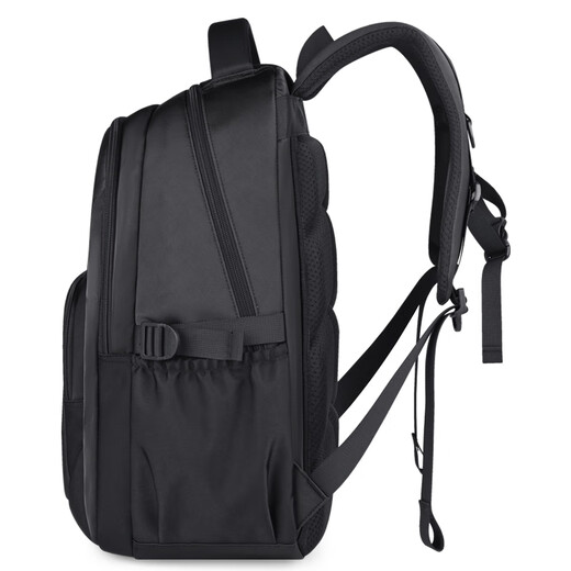 Edison Inventor Junior High School Schoolbag Schoolbag Male High School College Student Backpack Ridge Protection Burden Reduktion und Wasserspritztack 2557-1 Schwarz