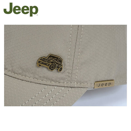 Jeep Hat Men's Korean Style Trendy Four Seasons Baseball Cap Outdoor Fishing Sports Couple Style Versatile Sun Hat Women's Peaked Hat Khaki Adjustable Size