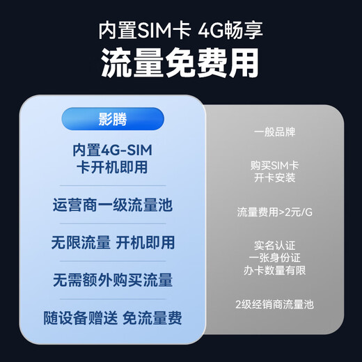 影腾4g太阳能摄像头室户外终身免充值流量不用插网络线免电手机远程监控器家用360度无死角带全景夜视