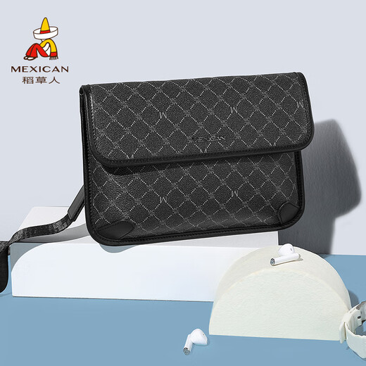 Scarecrow Men's Bolse de moda Bolsa Crossbody Bolse retro Patrón antiguo impreso Bolso de hombro para hombres impreso Bolso de hombro para hombres Bolso de teléfono móvil