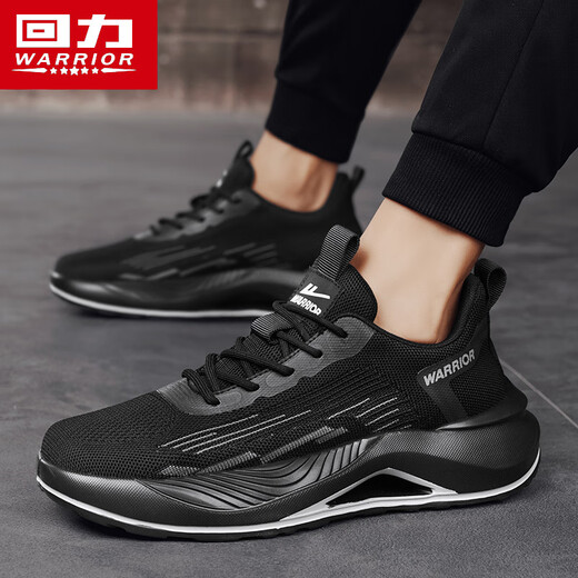 Krieger Sommer Herrenschuhe Mesh atmungsaktiven Sportvaters Schuhen Herren Soft Sohle lässige Laufschuhe l847c schwarz 42