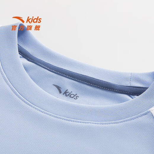 ANTA (ANTA) children's off-the-shelf children's T-shirts for boys and girls, short-sleeved 2026 new style, fast drying, comfortable and breathable knitted Yuantianlan-2 170