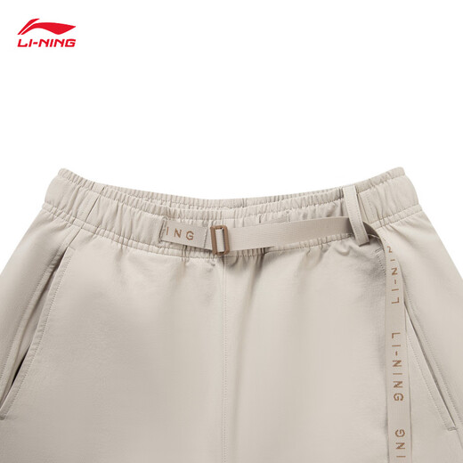 Li Ning velvet warm sports pants women's 25 autumn and winter soft and comfortable straight casual sports pants AYKV722