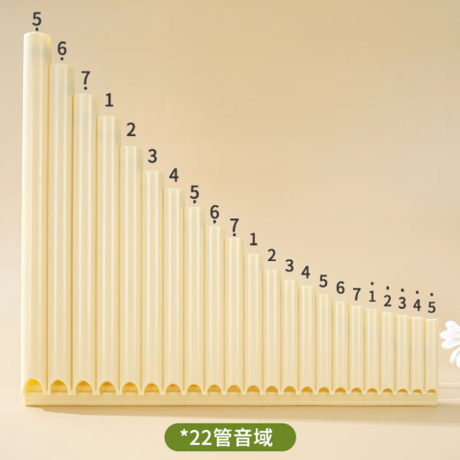 ONEVAN【易吹不跑音】排箫弧形弯管16管18管22管初学级级学生版单排双排 排箫22管G调带吹管