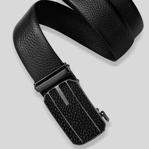 Made in JD [First layer cowhide] Men's belt genuine leather anti-scratch head automatic buckle birthday gift boyfriend belt men