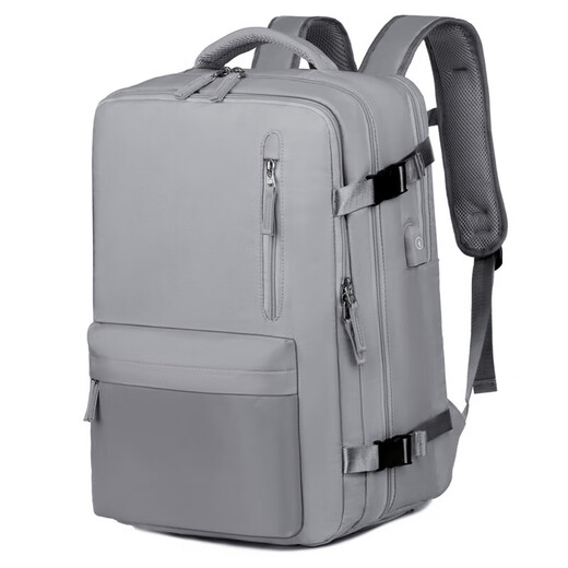 Business Rucksack Casual Temperament Herren Großkapazität Computerbeutel wasserdichte Studienbeutel Oxford Textil Travel Rucksack Gray