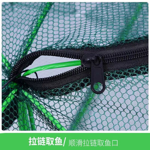 Tianlong pattern shrimp cage fishing net automatic fishing net fishing cage folding fish catching lobster loach eel cage fishing artifact square fish and shrimp cage 10 holes + 10 bags of bait + rope