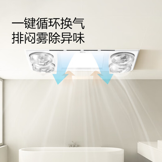 Bull (BULL) lamp warmer bathroom heater home bathroom bathroom high-power infrared fast heating old-fashioned anti-explosion heater explosion-proof integrated ceiling-ventilation and lighting integrated 300x600 official 2025 new energy-saving anti-oxidation double helix tungsten bulb