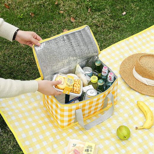 Bolso de picnic de aislamiento de Beifute Viaje al aire libre Viajes al aire libre Portable Plegado Canasta de picnic refrigerada Caja de aislamiento portátil