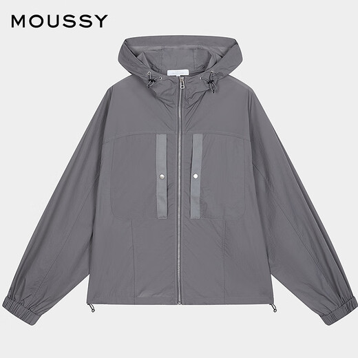 Moussy x StudioWear2025 Sommer Neues Produkt im Freien im Freien im Freien für Frauen 028isa30-3361 170 Holzkohlegrau S