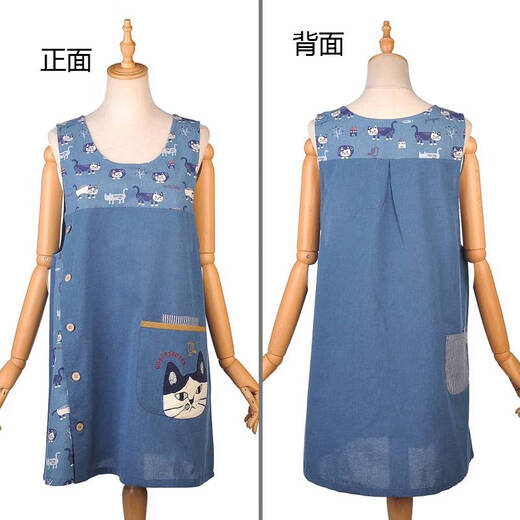咏幻很围裙防油污厨房女罩衣焙画 玛蒂尔达-黄