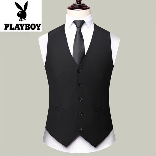 Playboy (Playboy) костюм жилет мужской жилет молодой стройный бизнес профессиональный свадебный костюм лошадь костюм #gray xl 78 Предложить 125-135Jin [Jin равняется 0,5 кг]