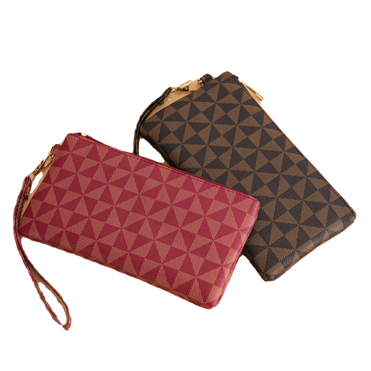 Kangaroo Fashion Retro Hand-held Women's Bag Coin Purse Women's Clutch Women's Hand Bag Fashion Versatile Women's Mobile Phone Small Bag 212 Coffee Color