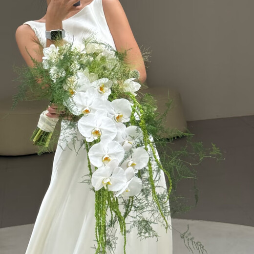 
LZJV Natural Windsen Series%7C Waterfall Holding Simulation Flower%7C: Bride Wedding Photography Props Home Desktop Flower Waterfall New Style 18