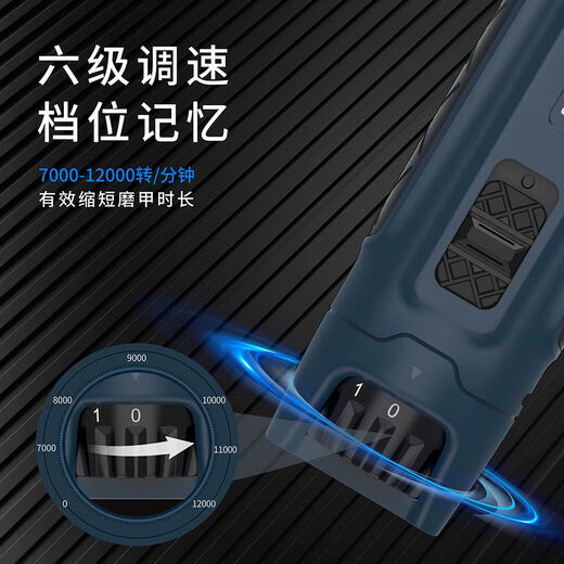 Jiuyu Joyu Jiuyu Pet Nail Grinder Dog Nail Clipper Cat Electric Toe Trimmer Large Dog Universal Scissors N85-Dark Blue-Universal for all pets (anti-fly ash)