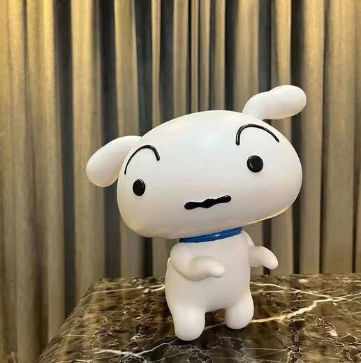 语森忆40CM大号蜡笔小新摆件玄关客厅卡通儿童房咖啡店装饰创意周边 高质量搪胶20cm站姿大白 单件套