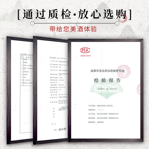 Wenjun Produced by Sichuan Wenjun Distillery Luzhou-flavor liquor Grain brewing Self-drinking collection New Year's gift wine 52 degrees 500mL 2 bottles Aoshi Mingdian 30 tasting bottles