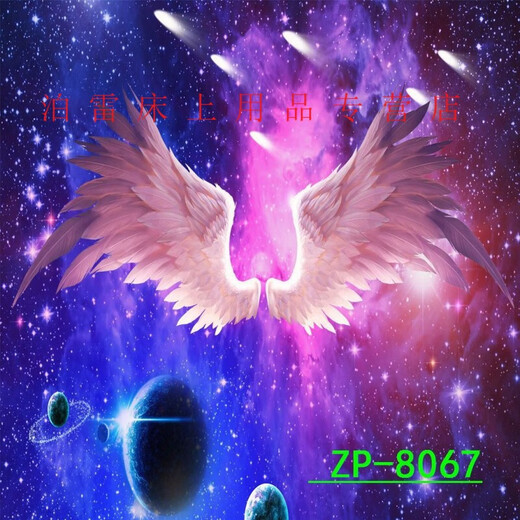 萝大搬（LUODABAN）高清直播背景布3d拍照道具视频直播间拍照网红背景墙翅膀唯美 ZP-11150 2.5米宽+2.5米高