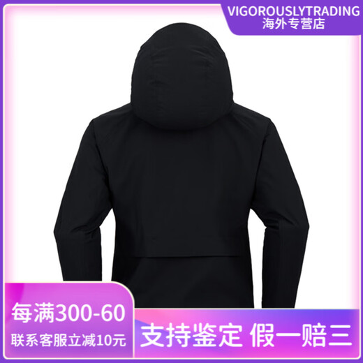 Kailas Solid Color Sports Outdoor Mountaineering winddicht auf spritzdichte Kapuze-weiche Schalenjacke für Frauenstil schwarze schwarze XS