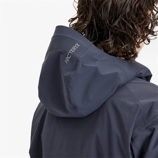 始祖鸟（ARC'TERYX）Gamma Light Weight轻薄软壳防风连帽外套X9196 黑色男款连帽 L