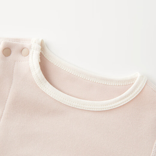 Tongtai (TONGTAI) baby jumpsuit autumn and winter newborn warm ginger fever warm baby clothes pajamas gray 66cm