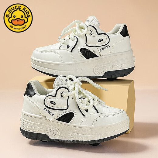 G.Duckkids Little Yellow Duck Double Колька Rampage обувь для девочек спортивные шкивовые туфли 2025 Новое летнее колесо детские ледяные коньки 9918 Pink 31