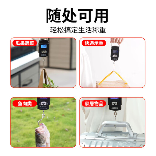 Zhugu portable scale 50KG high-precision portable electronic scale e-commerce express small weighing hook portable scale