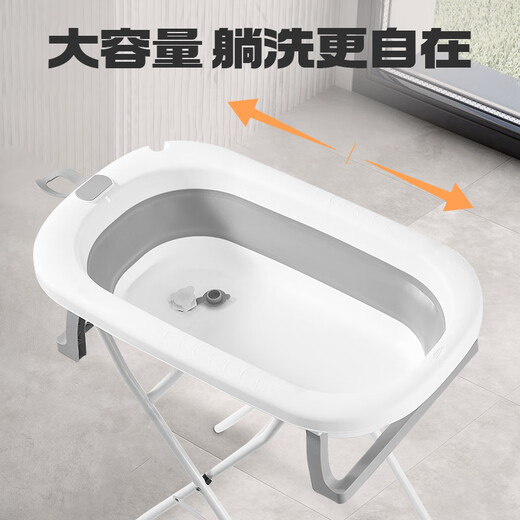 Pet bath tub for household folding cats and dogs indoor and outdoor bend-free bathing for small and medium-sized pets portable blue and white bend-free bath for small and medium-sized pets