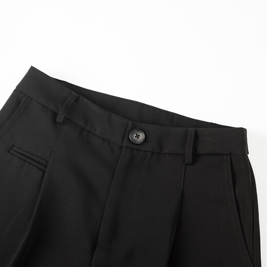 Late White New Product 2025 Autumn Versatile Commuting Pants Fashionable Simple High Waist Loose Solid Color Casual Pants Women Black 27