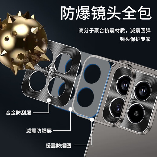 Xinge Xiaomi 15spro mobile phone case new protective cover metal lens all-inclusive car magnetic suction high-end ultra-thin straight edge anti-fall frosted creative personality style cool black upgraded magnetic suction + anti-fouling and anti-fall Xiaomi 15spro